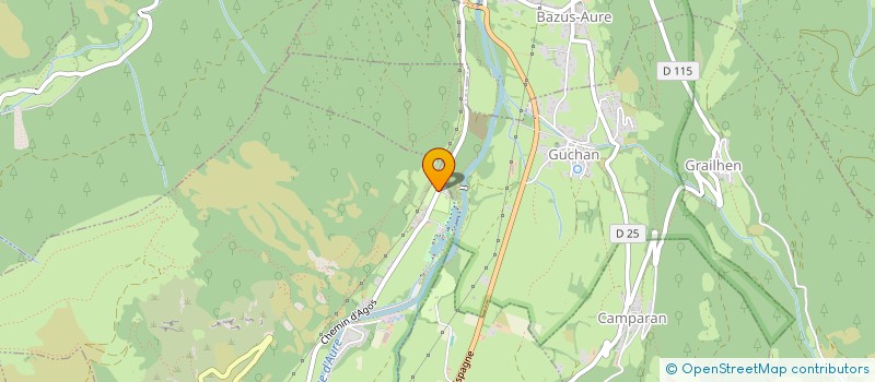 localisation de l'entreprise CAMPING D'AGOS  VIELLE-AURE