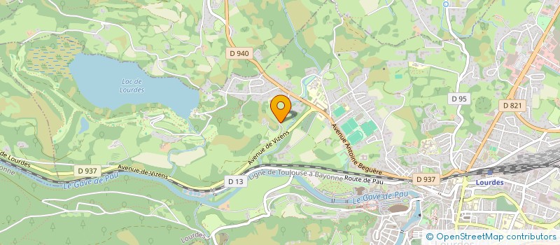 localisation de l'entreprise CAMPING D'ARROUACH  LOURDES