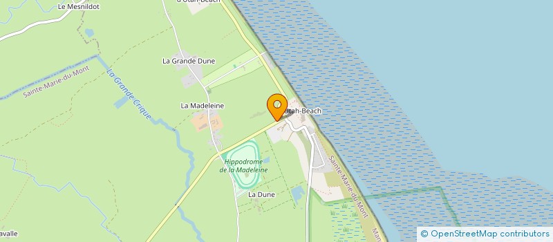 localisation de l'entreprise CAMPING D'UTAH BEACH  SAINTE-MARIE-DU-MONT
