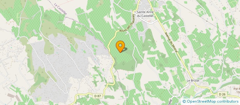 localisation de l'entreprise CAMPING DE CASTILLON à LE CASTELLET