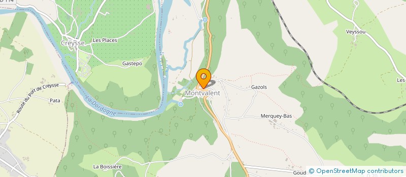 localisation de l'entreprise CAMPING DE CRESSENSSAC  CRESSENSAC-SARRAZAC