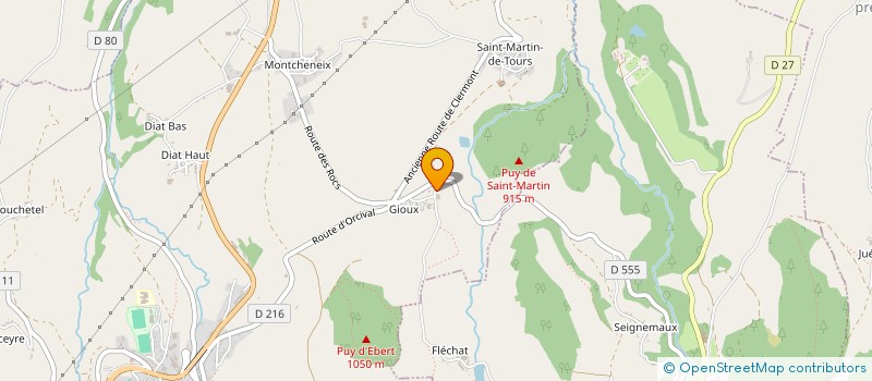 localisation de l'entreprise CAMPING DE FLECHAT à ORCIVAL