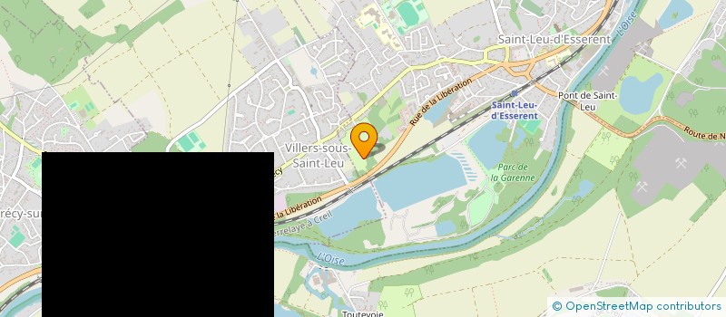 localisation de l'entreprise CAMPING DE L ABBATIALE  SAINT-LEU-D'ESSERENT