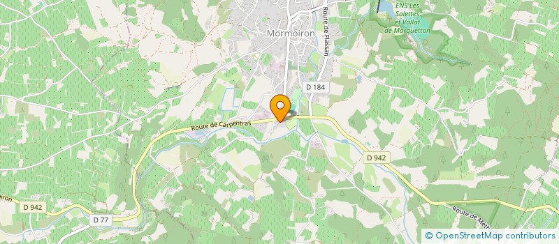 localisation de l'entreprise CAMPING DE L AUZON  MORMOIRON