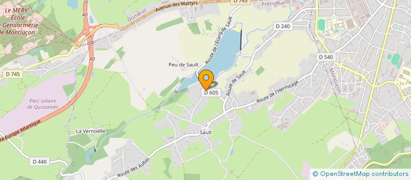 localisation de l'entreprise CAMPING DE L'ETANG DE SAULT à PREMILHAT
