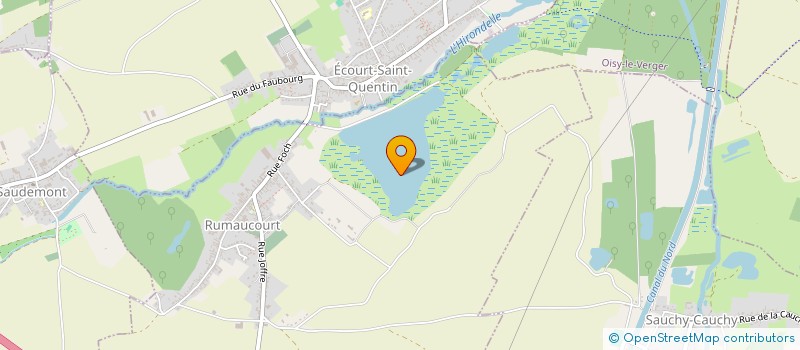 localisation de l'entreprise CAMPING DE L'HIRONDELLE  SAUDEMONT