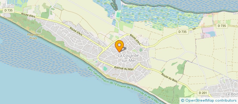 localisation de l'entreprise CAMPING DE L OCEAN  LA COUARDE-SUR-MER