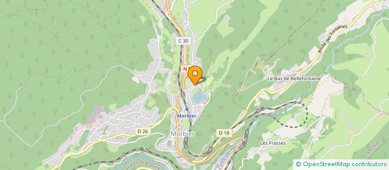 localisation de l'entreprise CAMPING DE LA BUCLE  MORBIER