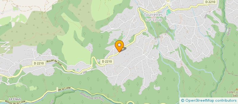 localisation de l'entreprise CAMPING DE LA CAMASSADE à TOURRETTES-SUR-LOUP