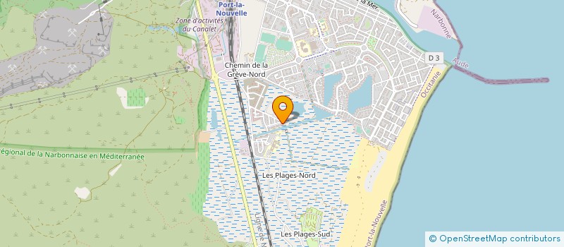 localisation de l'entreprise CAMPING DE LA COTE VERMEILLE à PORT-LA-NOUVELLE