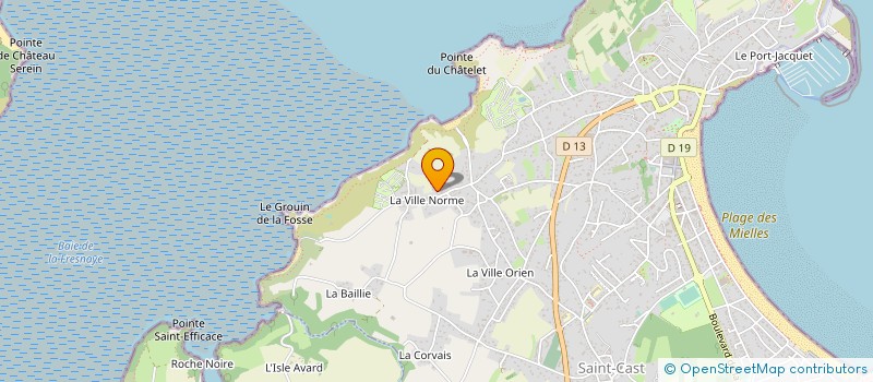 localisation de l'entreprise CAMPING DE LA FERME à SAINT CAST LE GUILDO