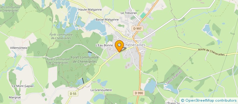 localisation de l'entreprise CAMPING DE LA FORET à CHENERAILLES