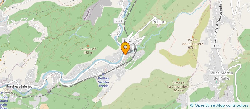 localisation de l'entreprise CAMPING DE LA LAUNE à PEILLON