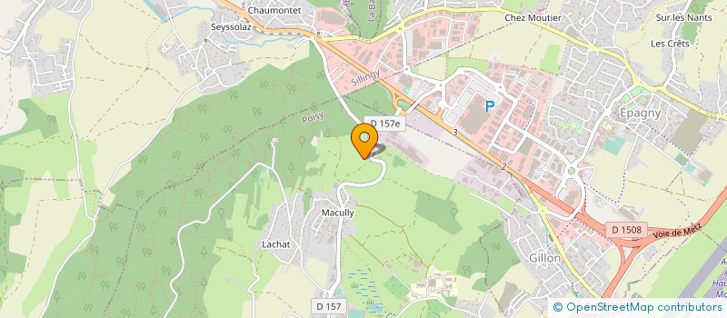 localisation de l'entreprise CAMPING DE LA MANDALLAZ SARL  SILLINGY