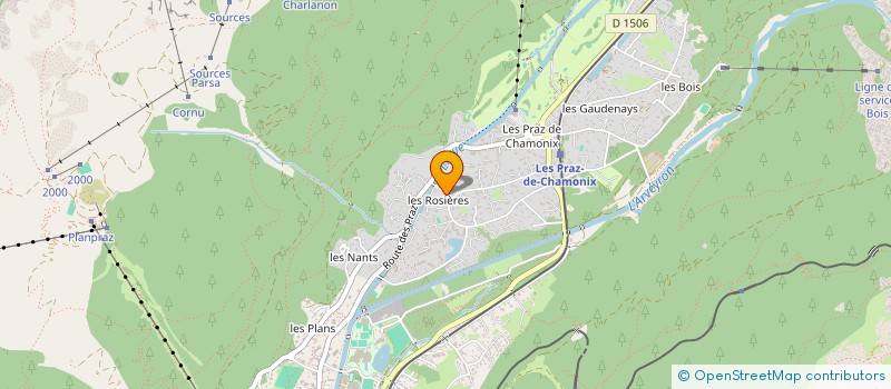 localisation de l'entreprise CAMPING DE LA MER DE GLACE à CHAMONIX MONT BLANC