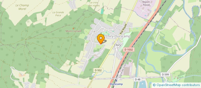 localisation de l'entreprise CAMPING DE LA MONTAGNE  CHIRY-OURSCAMP