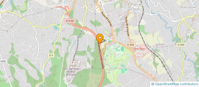 localisation de l'entreprise CAMPING DE LA PAOUTE  GRASSE