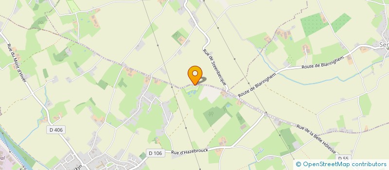 localisation de l'entreprise CAMPING DE LA PAPELUTTE  BLARINGHEM