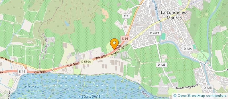 localisation de l'entreprise CAMPING DE LA PASCALINETTE à LA LONDE-LES-MAURES