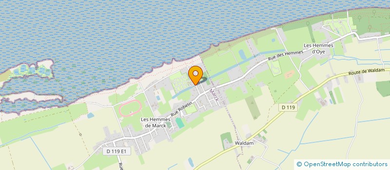 localisation de l'entreprise CAMPING DE LA PLAGE  MARCK