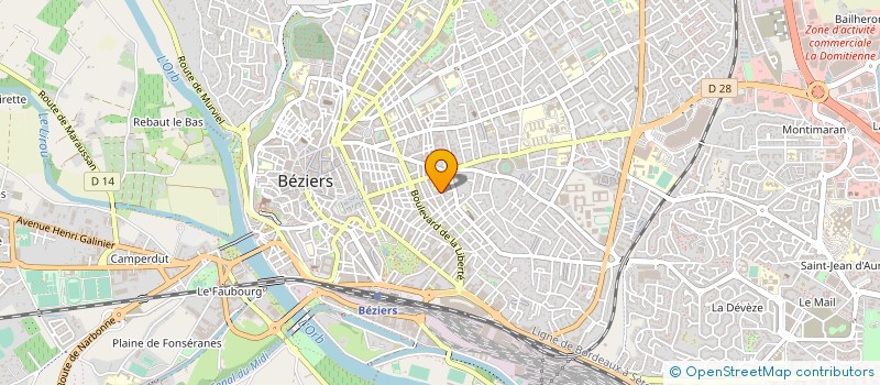 localisation de l'entreprise CAMPING DE LA PLAGE ET DU BORD DE MER à BEZIERS