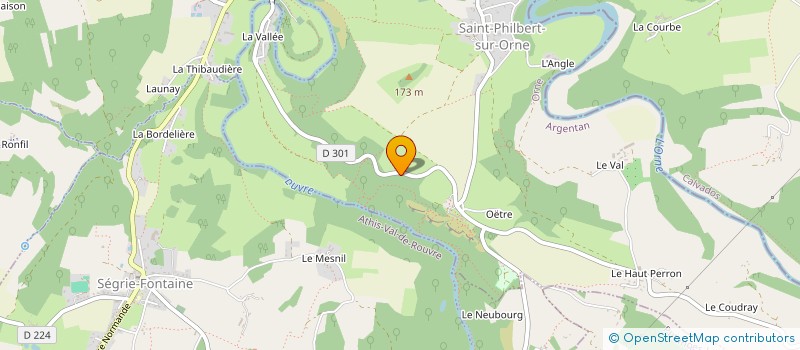 localisation de l'entreprise CAMPING DE LA ROUVRE à MENIL HUBERT SUR ORNE