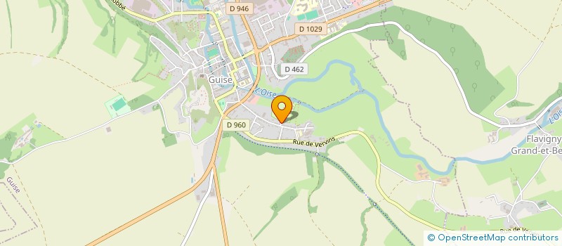 localisation de l'entreprise CAMPING DE LA VALLEE DE L'OISE  GUISE