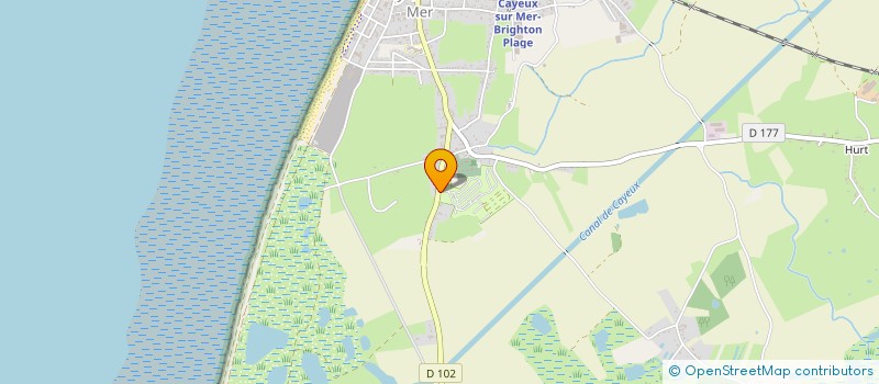localisation de l'entreprise CAMPING DE LA VIEILLE EGLISE à CAYEUX-SUR-MER