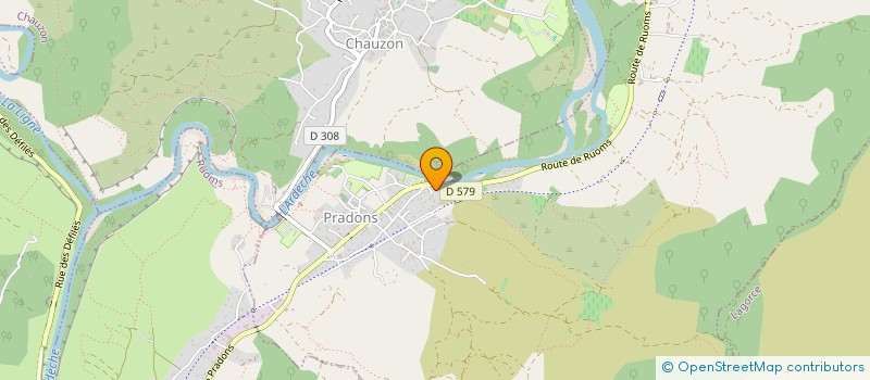 localisation de l'entreprise CAMPING DE LABORIE à PRADONS