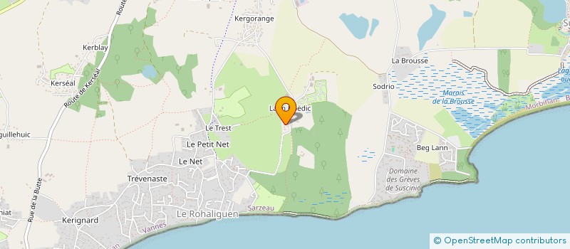localisation de l'entreprise CAMPING DE LANN HOEDIC à SARZEAU