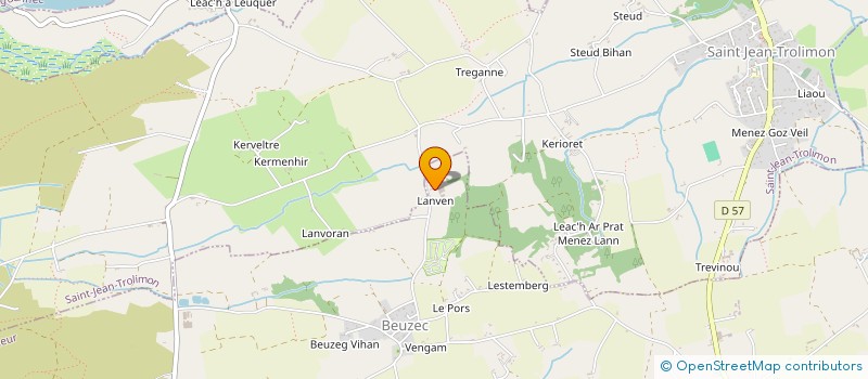 localisation de l'entreprise CAMPING DE LANVEN à PLOMEUR