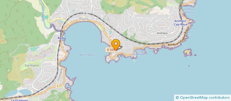 localisation de l'entreprise CAMPING DE LOISIRS LE VAL FLEURY à SAINT-RAPHAEL