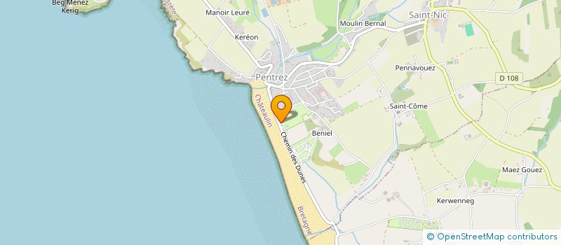 localisation de l'entreprise CAMPING DE MENEZ  BICHEN  SAINT-NIC