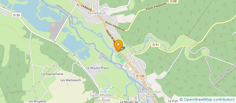 localisation de l'entreprise CAMPING DE MONTFORT 2025  MONTFORT-SUR-RISLE