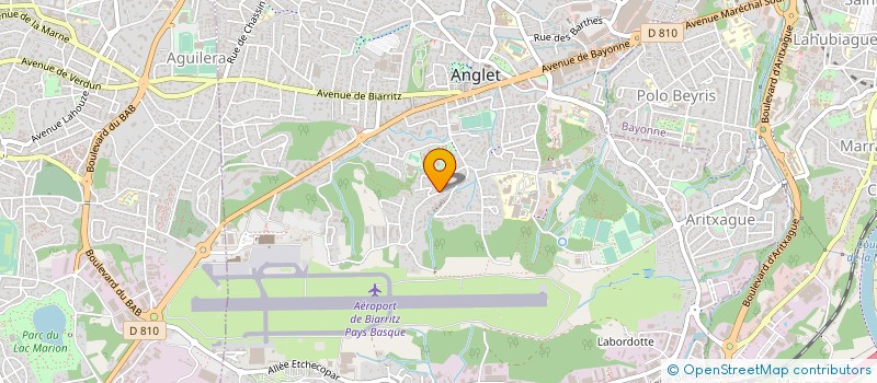 localisation de l'entreprise CAMPING DE PARME SARL (SOCIETE D'EXPLOITATTION DU) à ANGLET