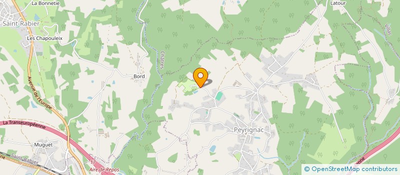 localisation de l'entreprise CAMPING DE PEYRIGNAC  PEYRIGNAC