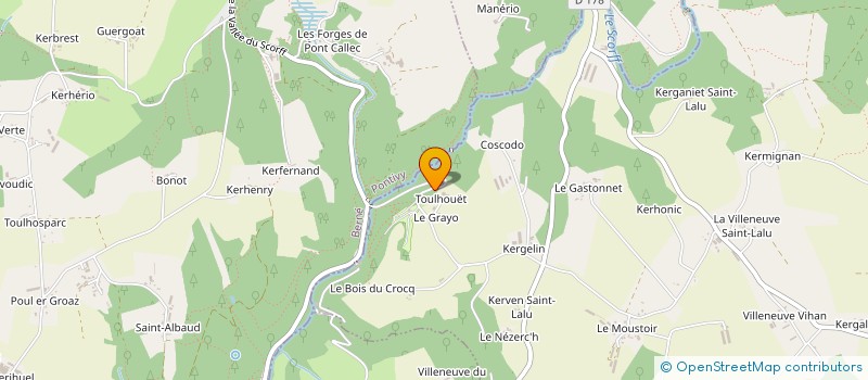 localisation de l'entreprise CAMPING DE PONT CALLECK  INGUINIEL