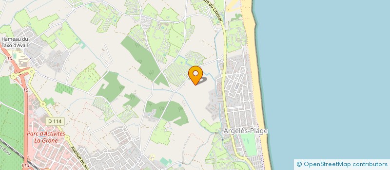 localisation de l'entreprise CAMPING DE PUJOL à ARGELES SUR MER
