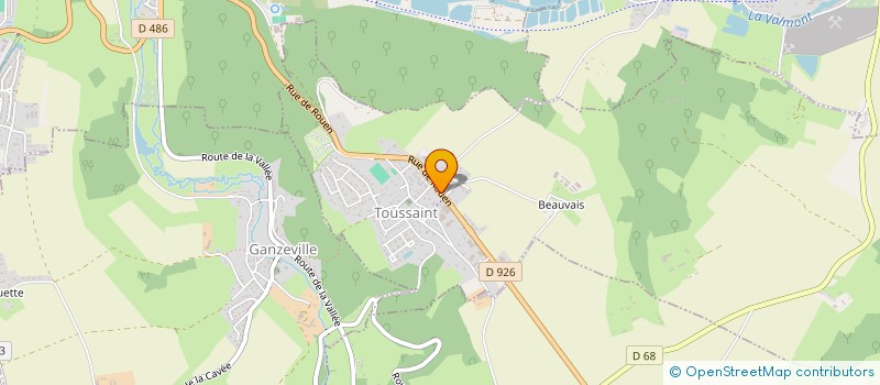 localisation de l'entreprise CAMPING DE TOUSSAINT  TOUSSAINT