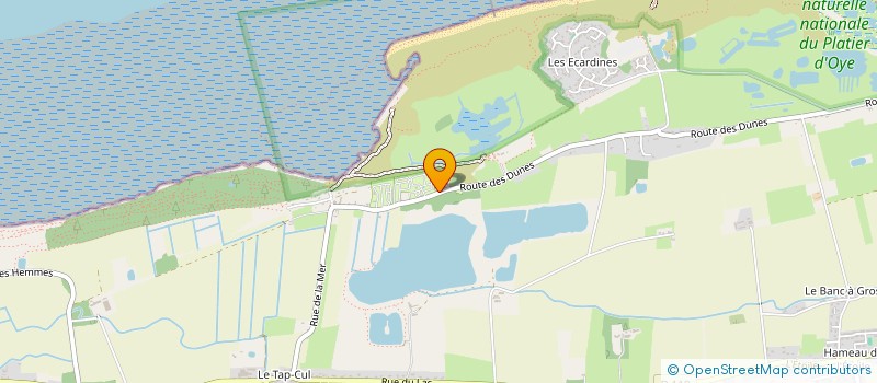 localisation de l'entreprise CAMPING DES 4 VENTS à OYE-PLAGE