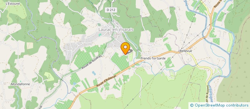 localisation de l'entreprise CAMPING DES CHATAIGNIERS à LAURAC-EN-VIVARAIS