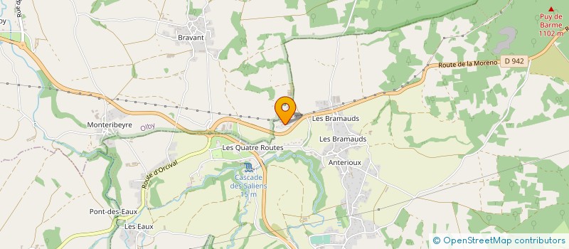 localisation de l'entreprise CAMPING DES DOMES à NEBOUZAT