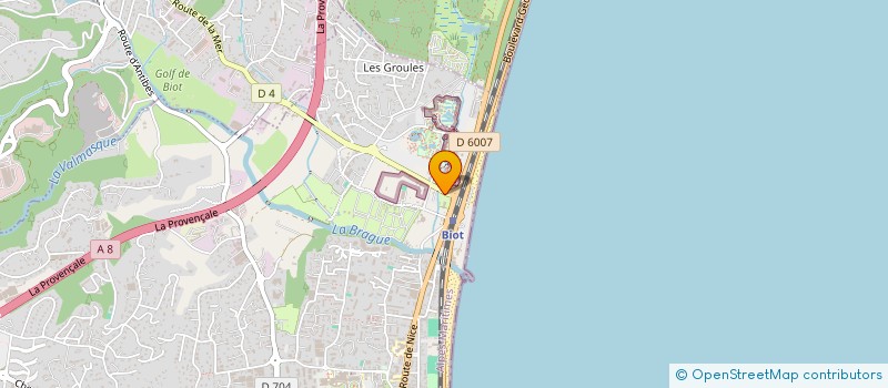 localisation de l'entreprise CAMPING DES EMBRUNS DOULIOT à ANTIBES