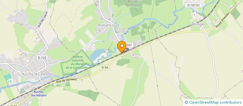 localisation de l'entreprise CAMPING DES ETANGS  ROLLANCOURT