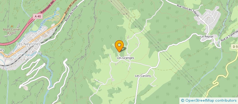 localisation de l'entreprise CAMPING DES GRANGES  LE POIZAT-LALLEYRIAT