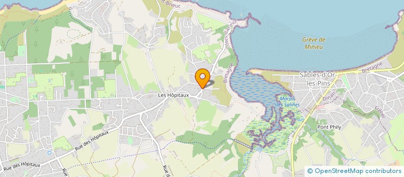 localisation de l'entreprise CAMPING DES HAUTES GREES à ERQUY