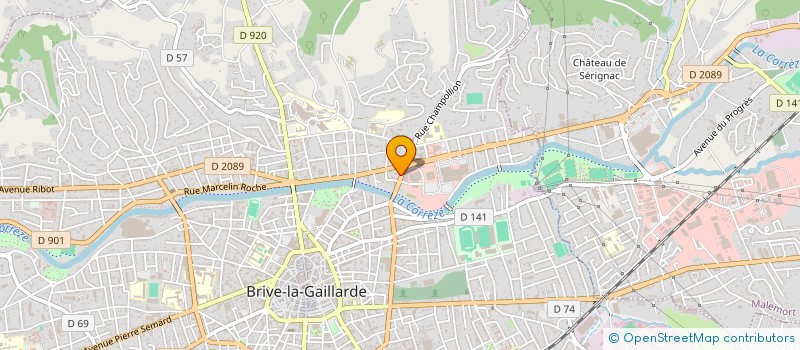 localisation de l'entreprise CAMPING DES ILES  BRIVE-LA-GAILLARDE