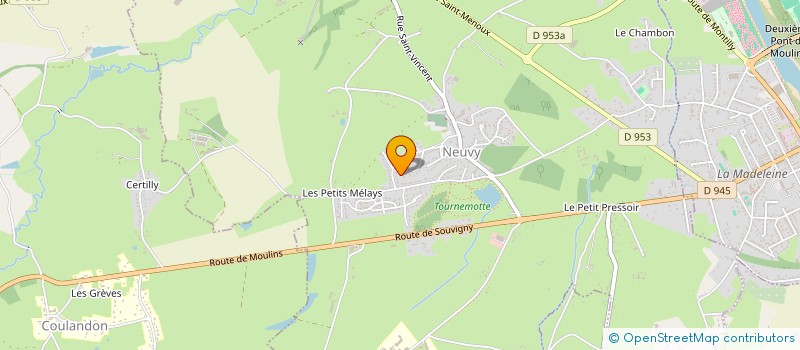 localisation de l'entreprise CAMPING DES NIERES  NEUVY