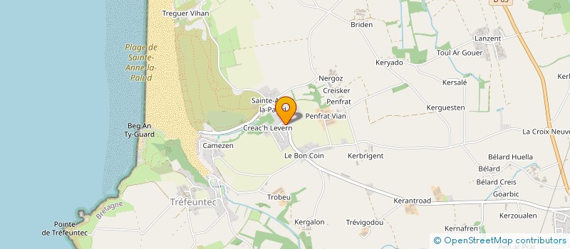 localisation de l'entreprise CAMPING DES OYATS à PLONEVEZ-PORZAY