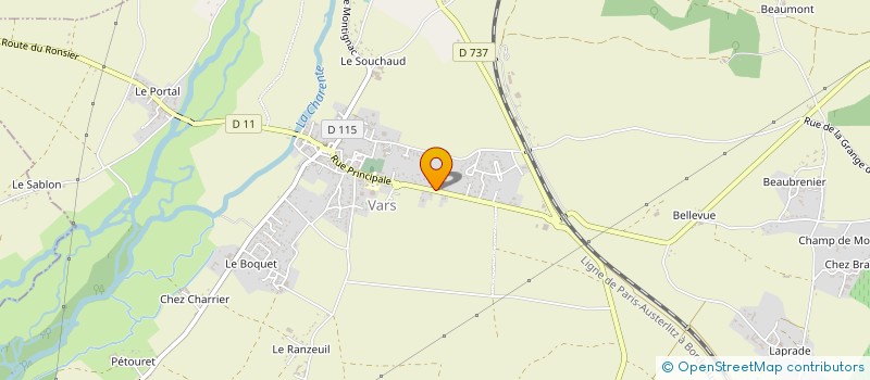 localisation de l'entreprise CAMPING DES PINS à VARS